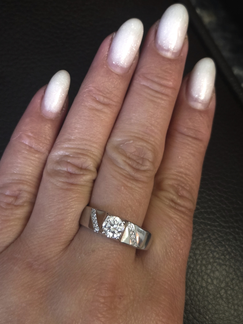 Unisex Moissanite Ring – 1.2ct, 925 Sterling Silver, Modern Fashion Design